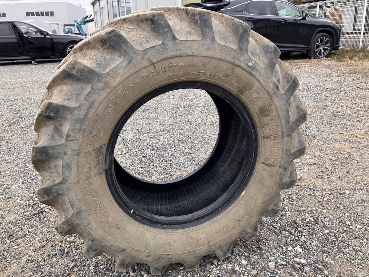 建設機械中古部品】□ショベルローダー用タイヤ YOKOHAMA 12.5 建設機械中古部品】□ショベルローダー用タイヤ YOKOHAMA 12.5