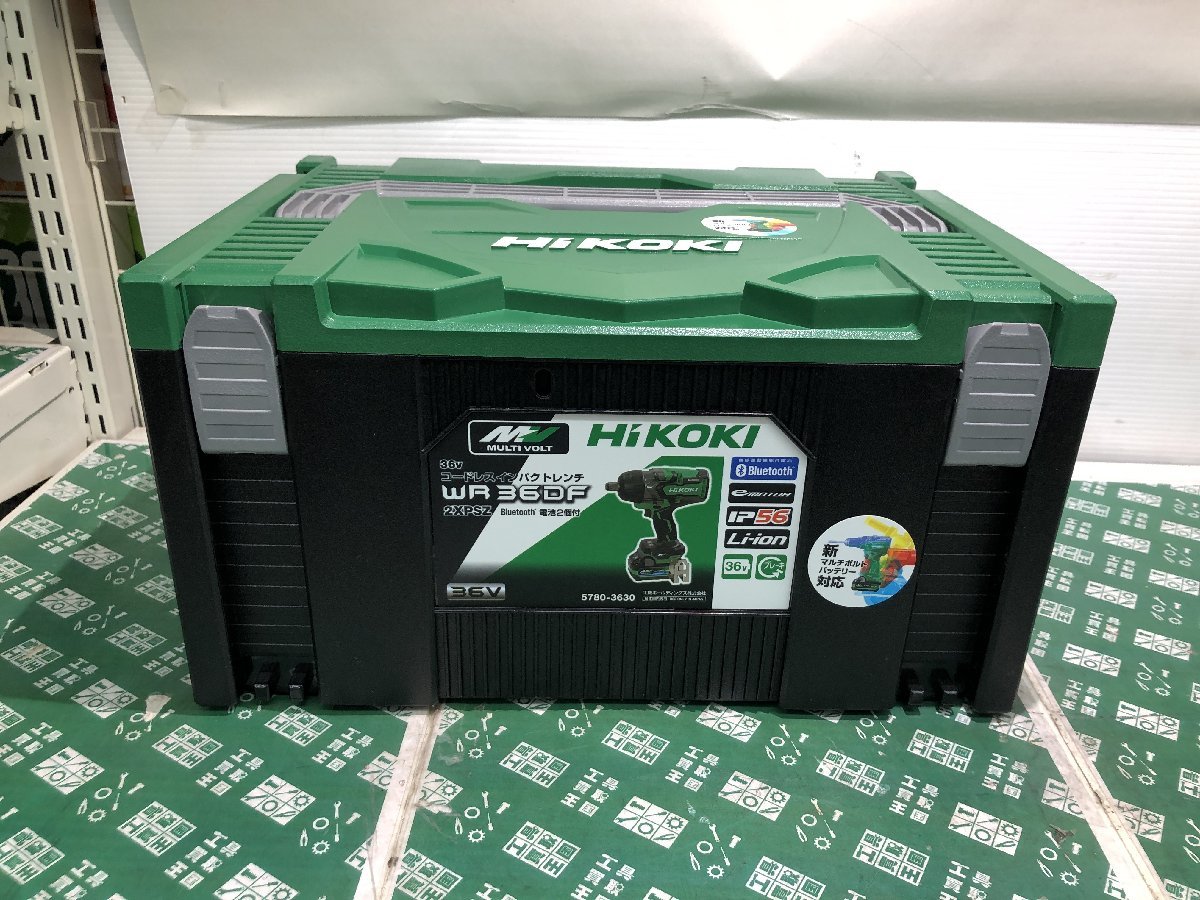 初売 １円スタート 同梱不可 未使用中古品 電動工具 HiKOKI 36vコードレスインパクトレンチ WR36DF(2XPSZ) ITFZZ1FZLA7W_画像9