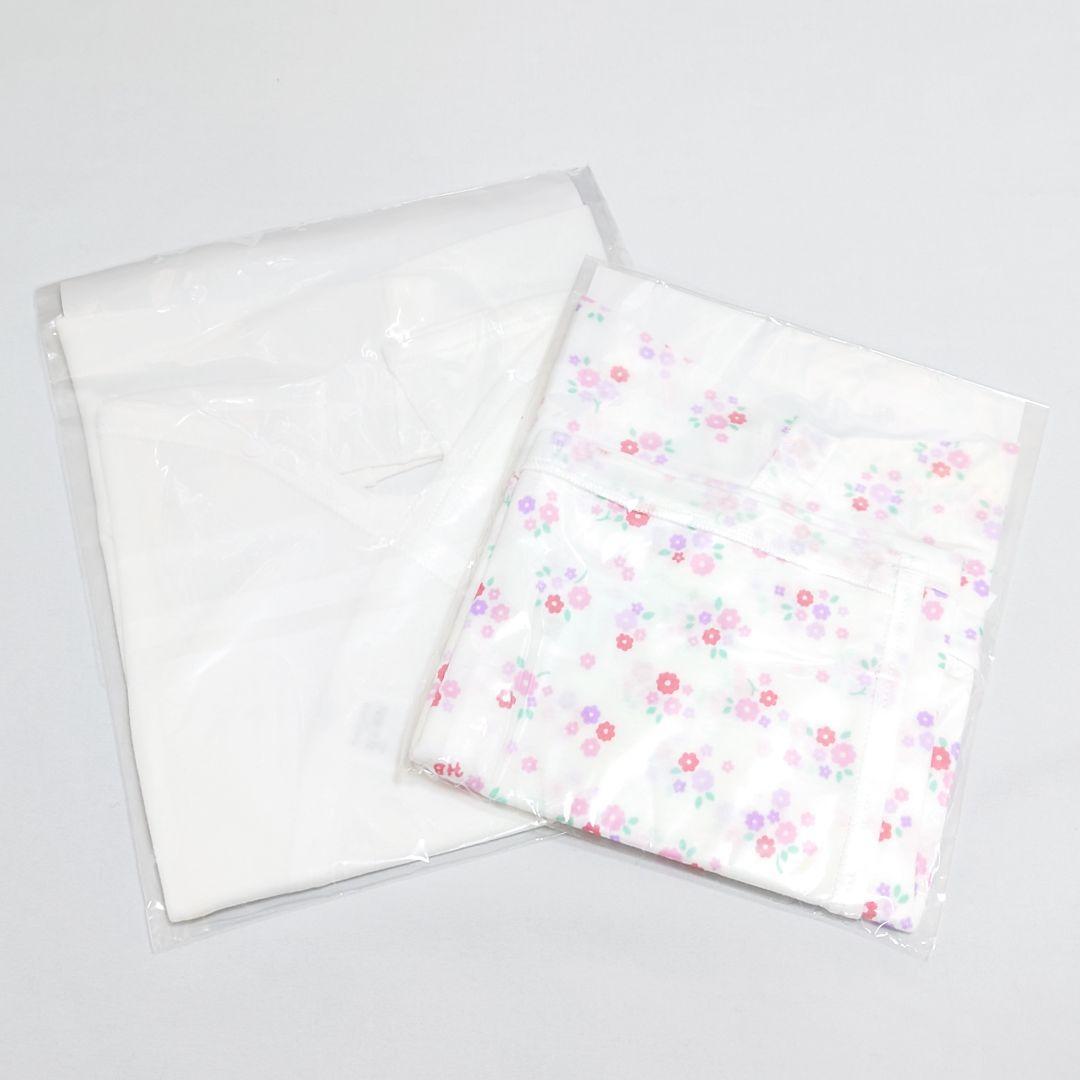 [ new goods unused ] Miki House combi-coverall underwear & short underwear set 50cm plain & floral print 