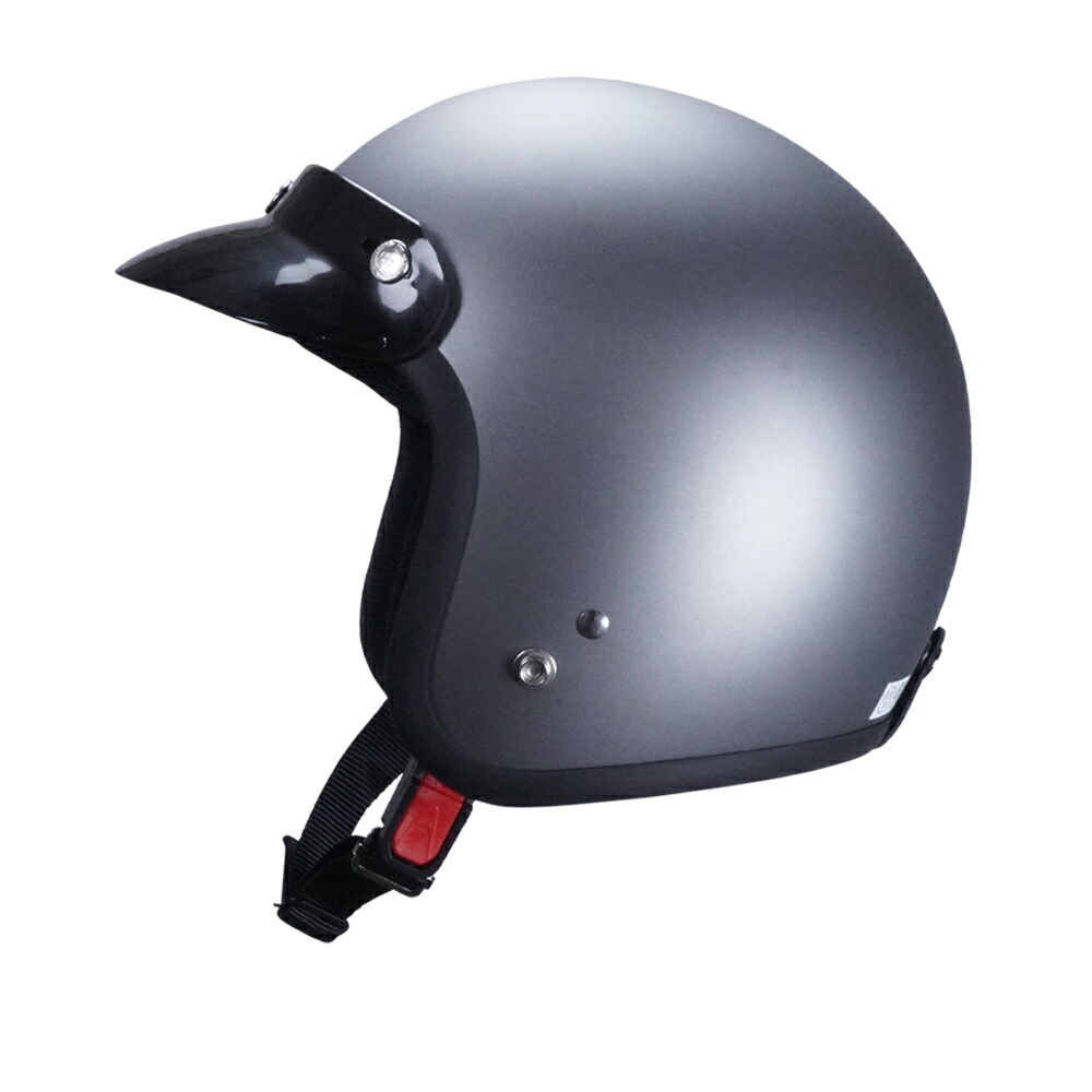 GT301 ヘルメット ノスタルジック GT-301 マットチタン バイザー付 ショート ブラックバイザー 送料無料！スモール ジェットヘル_画像4
