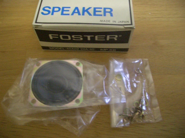 ★未使用品 FOSTEX FOSTER フォステクス フォスター 40A02 コーン型スピーカー 8Ω 40㎜ 格安★_画像は見本（サンプル）となります。