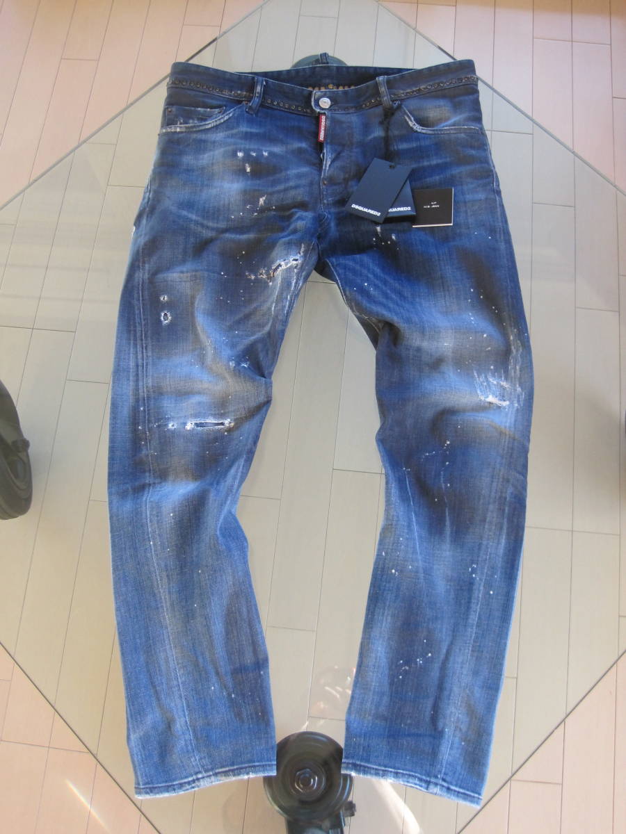 DSQUARED2[48]M.B.Jean studs jeans 