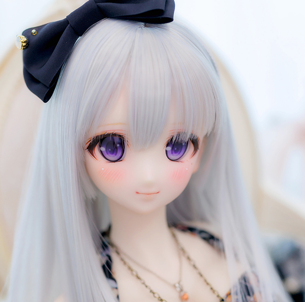 DDH-06 カスタムヘッド（FW肌）＋ボディ＆ウィッグ2種＆アイ3種＆ドレス一式＆ジュエリー＆アクセ4種 Ronshuka＆Borderlineコラボレート_画像7