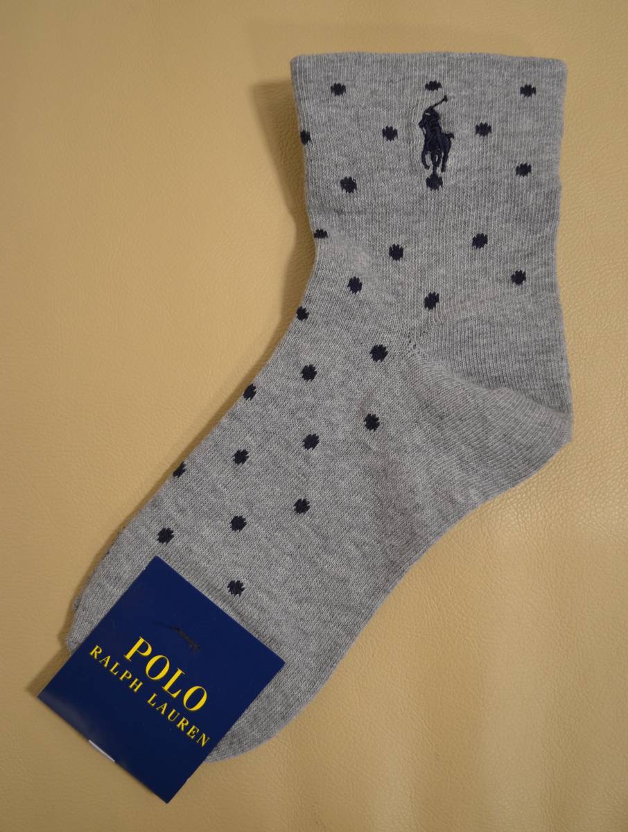  новый товар не использовался женщина POLO RALPH LAUREN Polo Ralph Lauren хлопок . точка рисунок лодыжка длина носки 2 пар комплект бесплатная доставка 