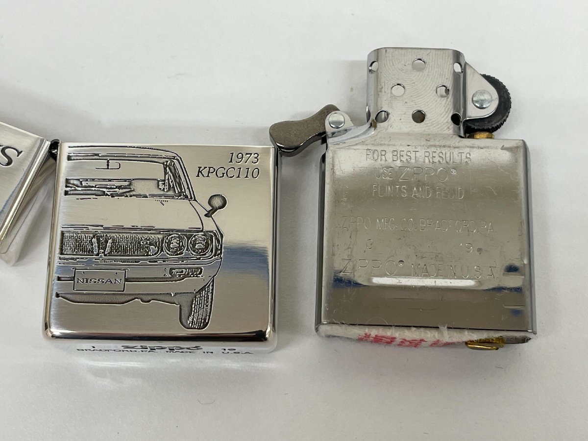 【T49333】未使用保管品　ZIPPO　ジッポ スカイライン　GT-R シリアル　0023　現状品_画像9