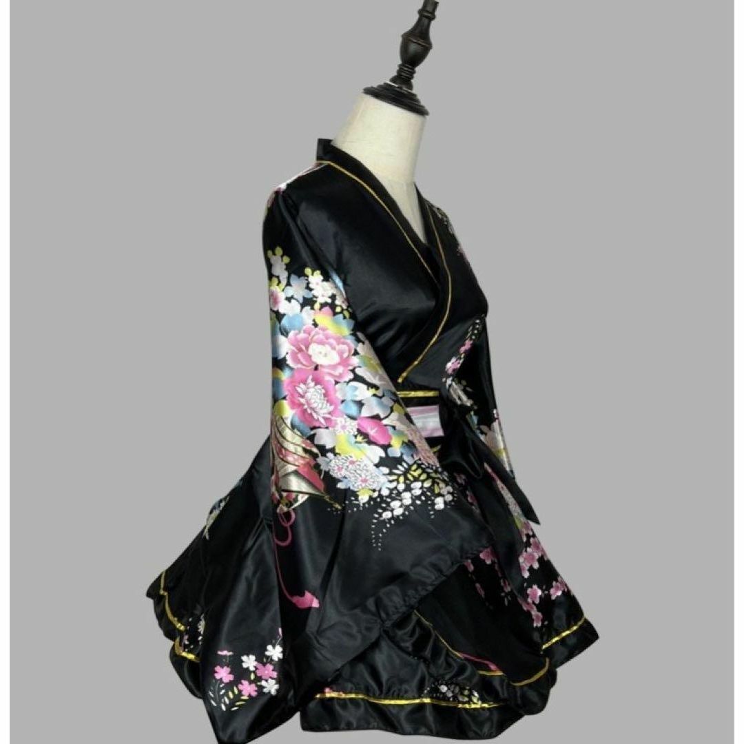 O большой размер One-piece костюмированная игра цветочный принт японский стиль кимоно платье костюм N202