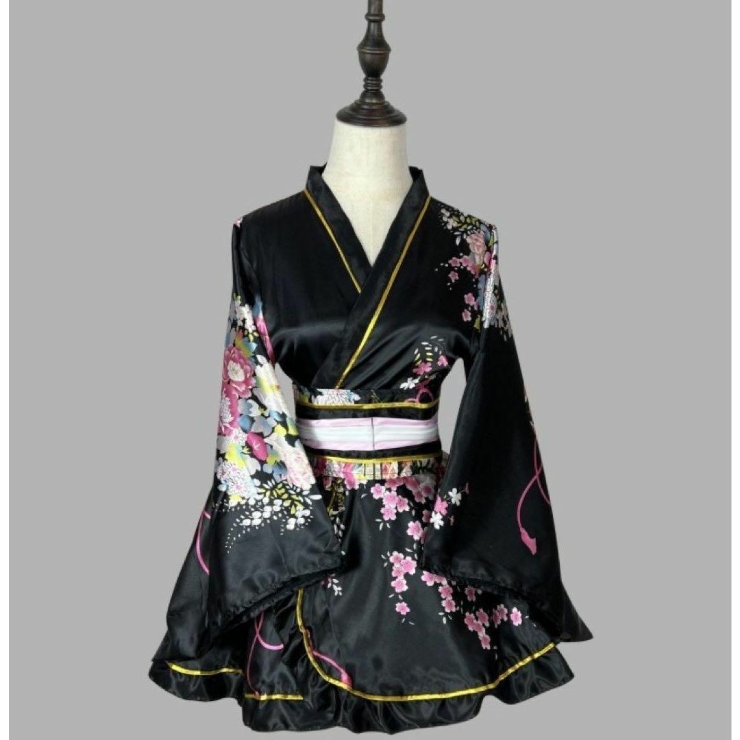 O большой размер One-piece костюмированная игра цветочный принт японский стиль кимоно платье костюм N202