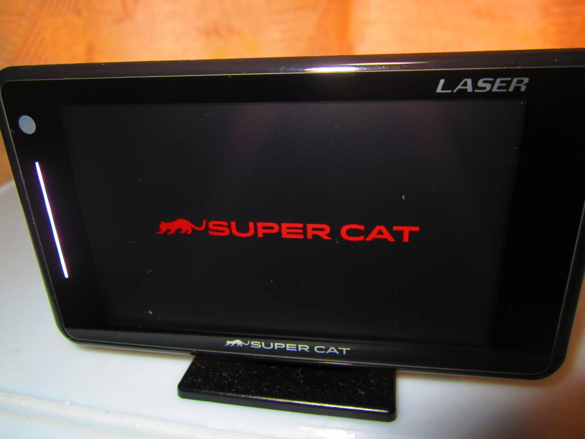 YUPITERU SUPER CAT GPSアンテナ内蔵 レーザー＆レーダー探知機　GS203（LS310、A360α、Z110L同等品） 中古品_画像1