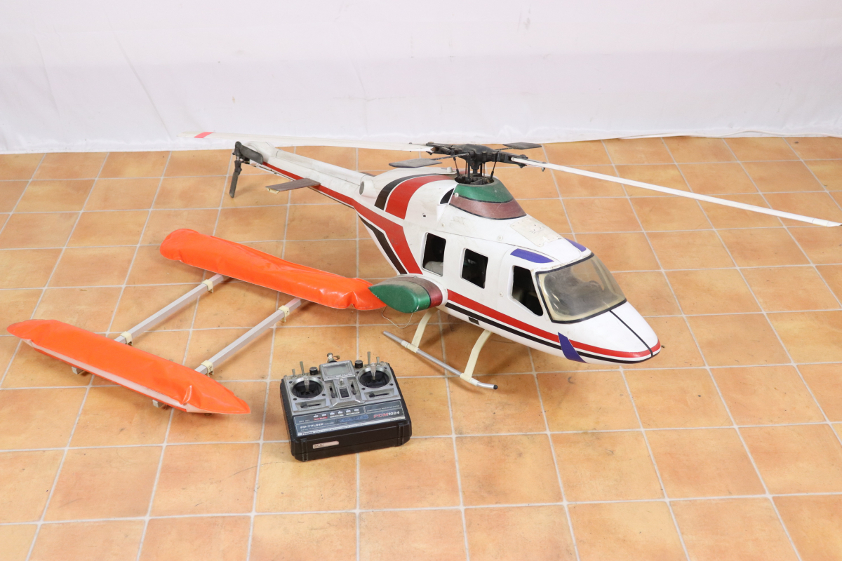 ジェットレンジャー ヘリコプター スケールボディ ラジコン JET RANGER 動作未確認 おもちゃ コレクション 010JGMP12_画像1