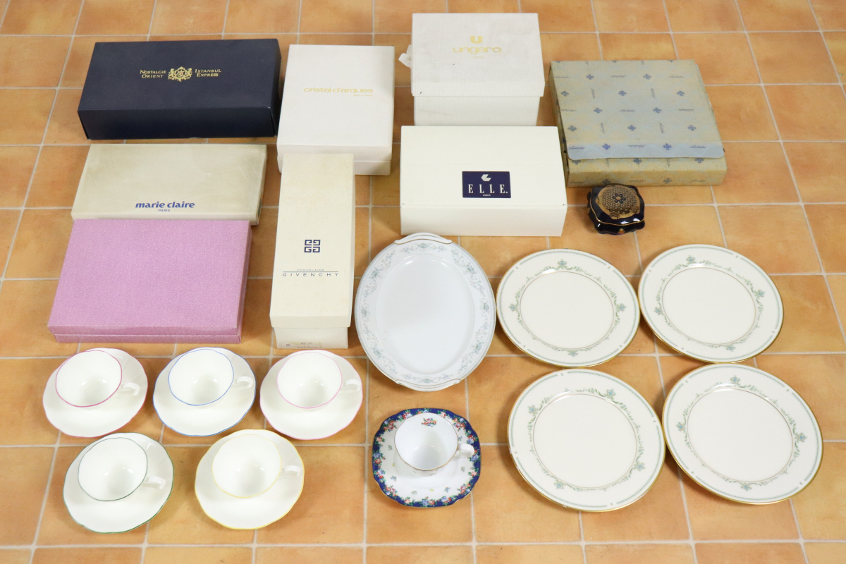 ブランド食器 まとめ NORITAKE/ GIVENCHY/ MARIE CLAIRE/ KENZO/ UNGARO/ YUMI KATSURA ノリタケ ジバンシー 洋食器 005JHLJX55_画像1