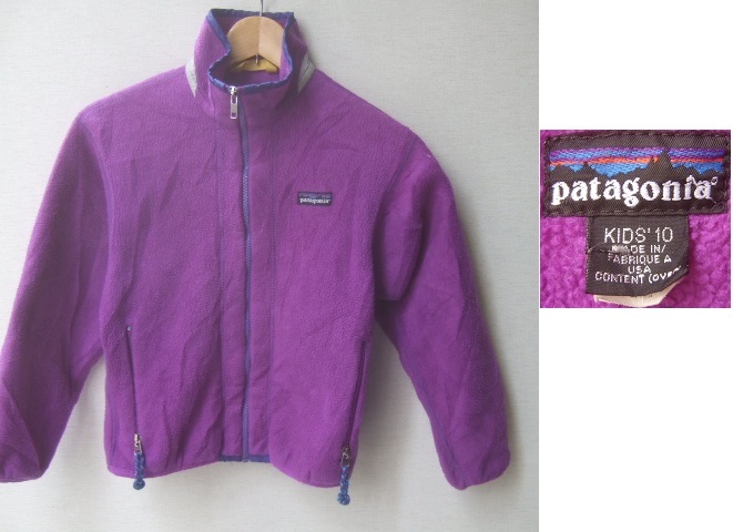 USA製patagoniaパタゴニア 雪なしタグ フリースジャケット 古着アウトドアアメカジビンテージ紫色(子ども用)｜売買されたオークション情報、yahooの商品情報をアーカイブ公開