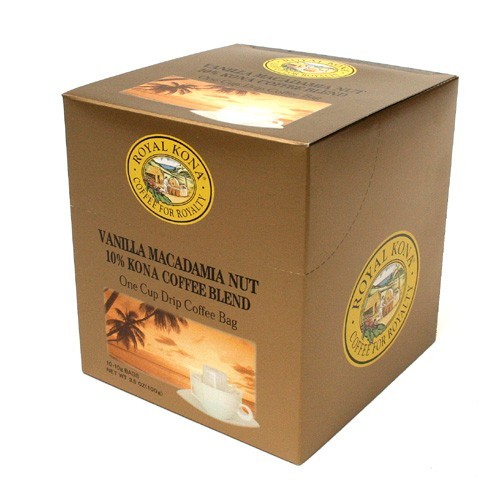  Royal kona coffee one drip bag 10g ×10 sack vanilla macadamia nuts gift box entering ROYAL KONA CO