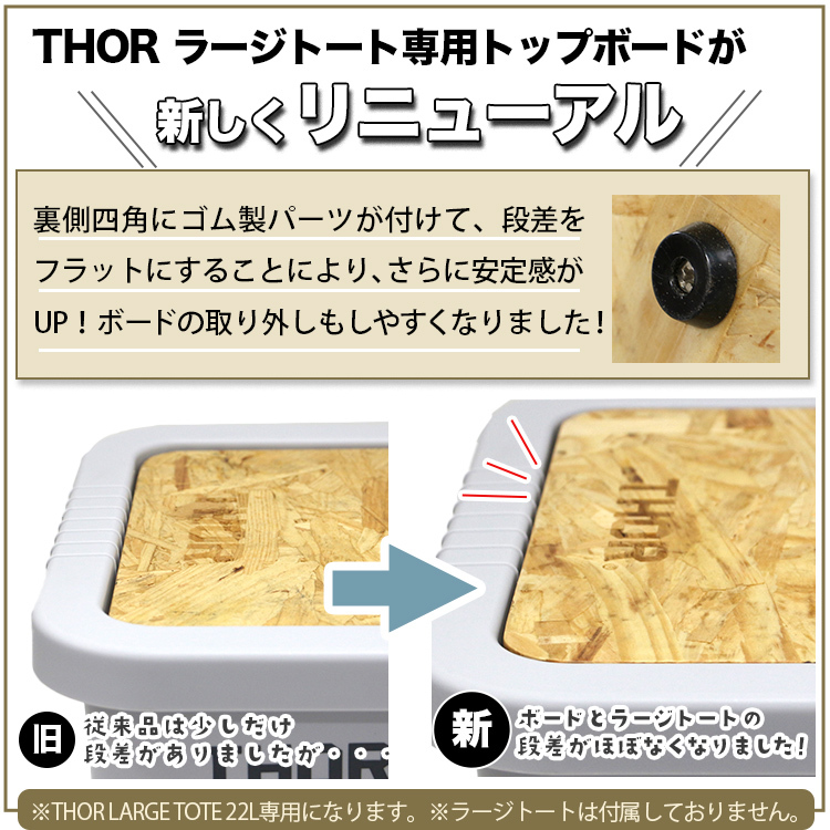 天板 THOR LARGE TOTE TOP BOAD DC 22L用 トップボード ナチュラル 木製 ※コンテナは別売り TRU_画像5