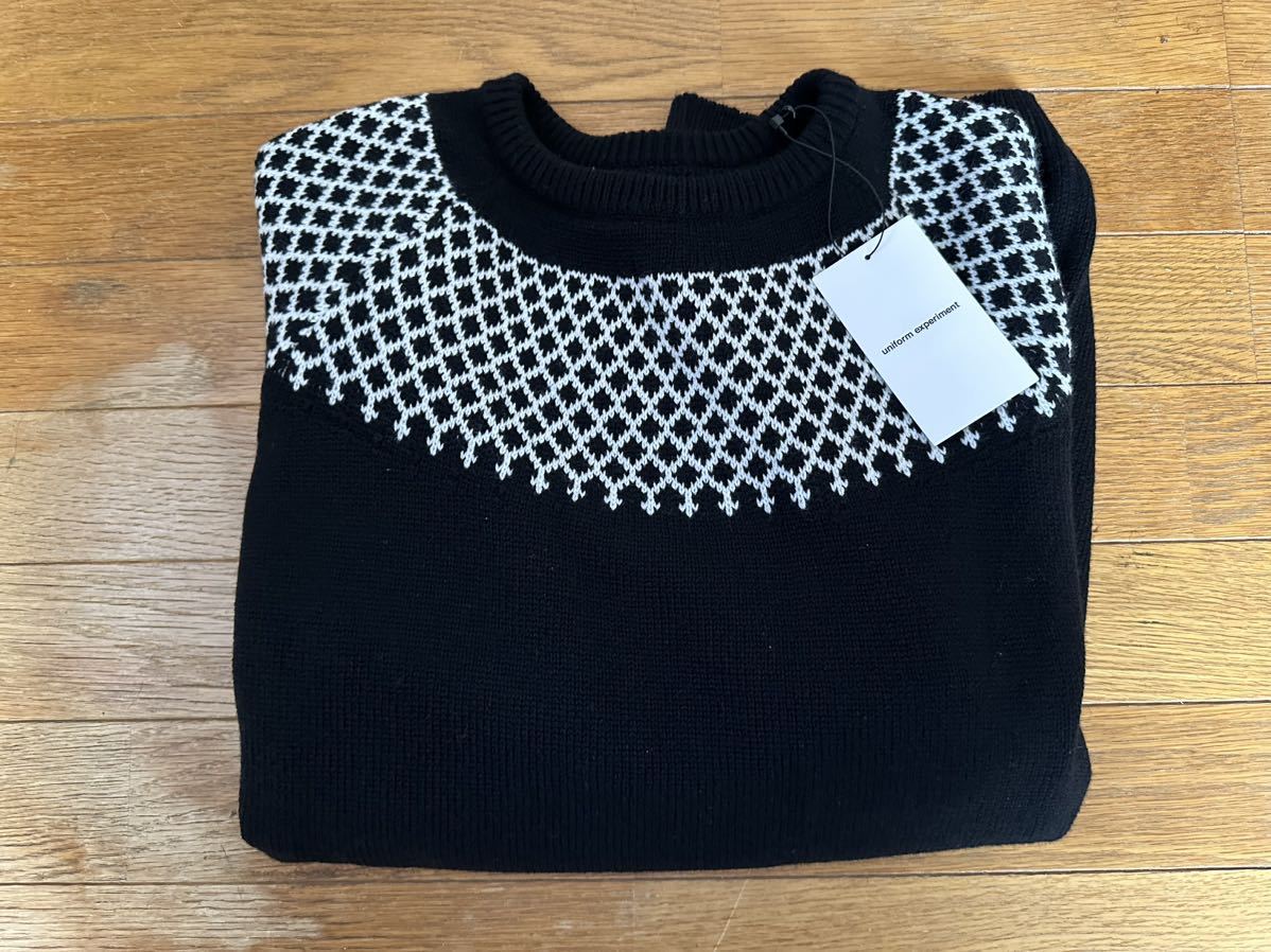 uniform experiment RBG CREWNECK KNIT ノルディック 藤原ヒロシ uniform experiment RBG CREWNECK KNIT ノルディック 藤原ヒロシ