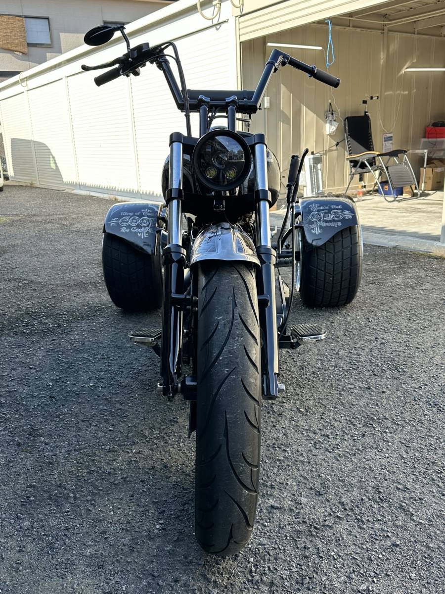 * finest quality *CHOPPER made trike *COOLS* Harley Davidson FLSTF Fatboy 2002 year * hand shift specification * vehicle inspection "shaken" . peace 7 year 6 month *