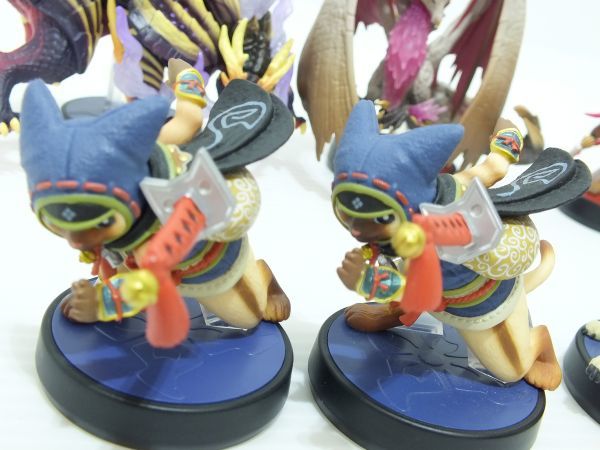 n2560 任天堂 amiibo アミーボ モンスターハンターシリーズ マガイマガド メル・ゼナ オトモアイルー オトモガルク 8個セット [044-231215]_画像7