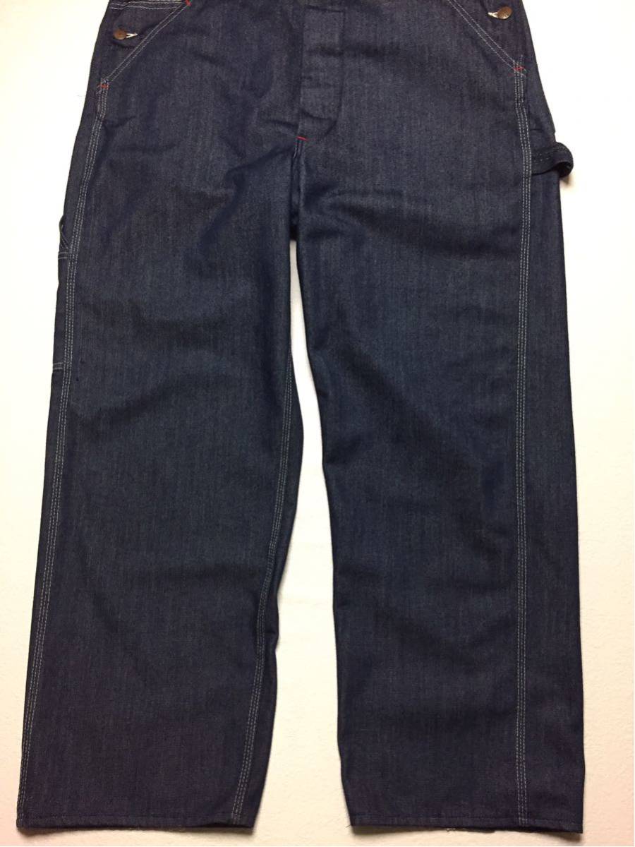 * MONTGOMERY WARD * 70smongome Lee word Vintage original dark blue Denim overall all-in-one w34-36 degree 