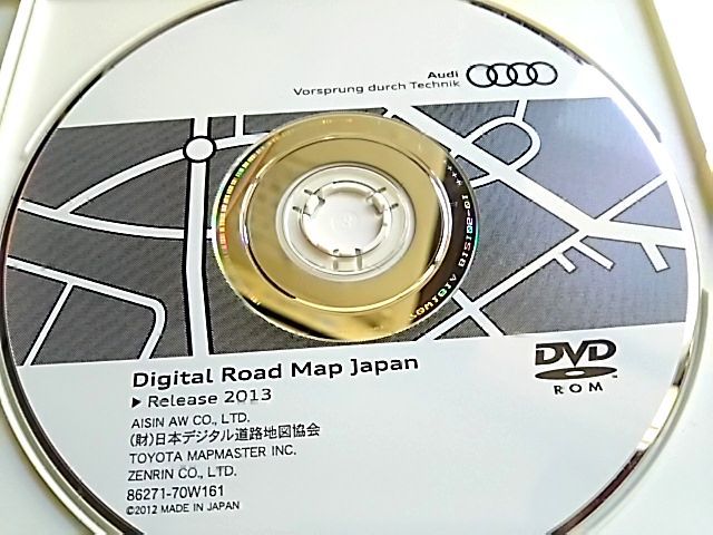 Audi 純正 アウディ 2015年 最終更新版 MMIタイプ DVDナビゲーション 地図データ 更新 DIGITAL ROAD MAP JAPAN DVD ROM 美品 動作確認済み_※ディスクの柄がこちらのナビでは使用不可