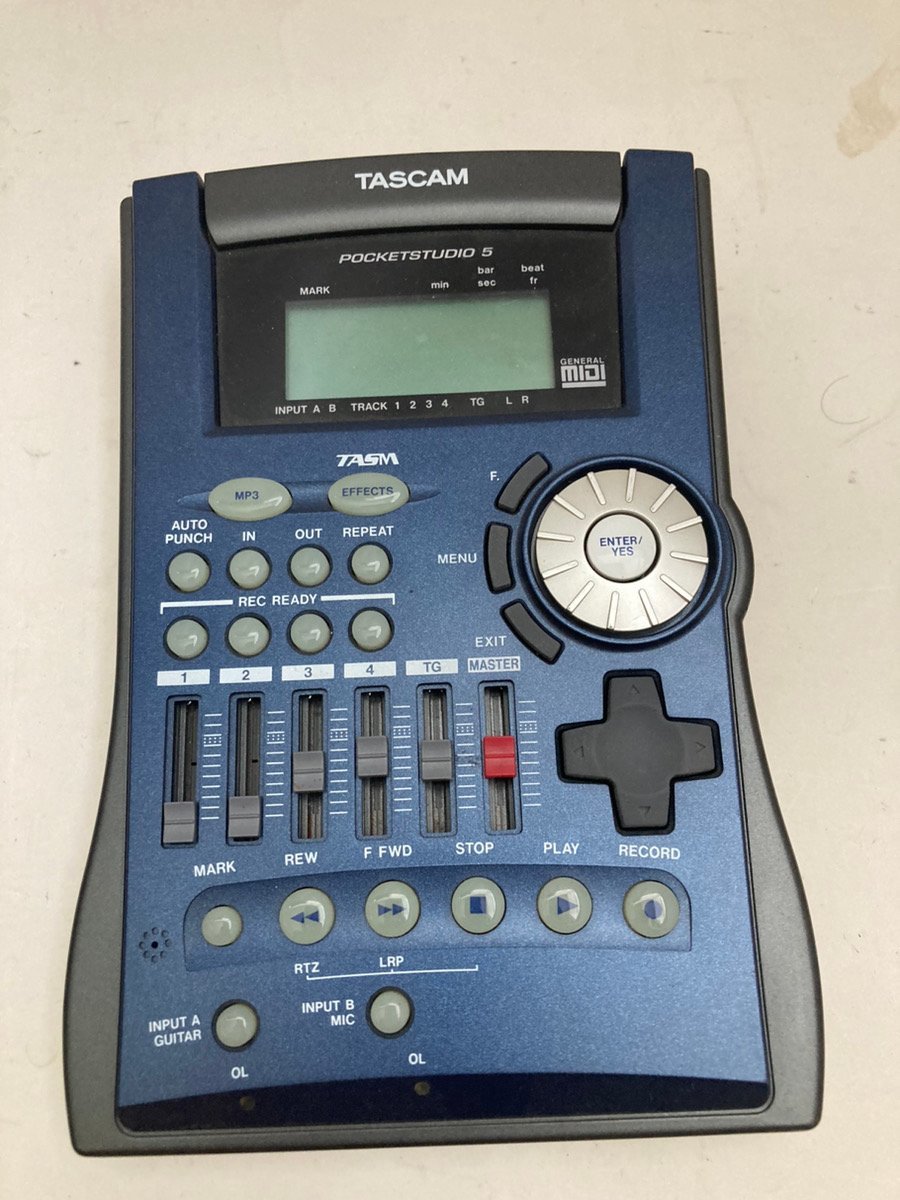 TASCAM タスカム POCKETSTUDIO5 ポケットスタジオ5 デジタル マルチ トラックレコーダー 通電確認のみ 現状品_画像2