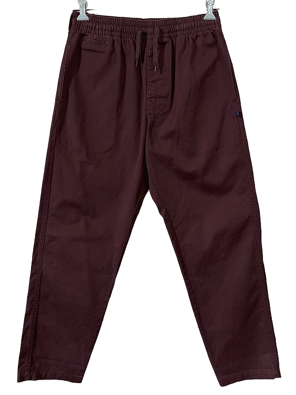 送無 DESCENDANT ディセンダント SHORE 04 TWILL PANTS BURGUNDY ショア ツイル チノ ワイド テーパード イージー パンツ バーガンディー 2_画像2