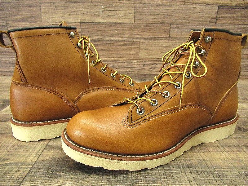 送料無料 未使用デッド 廃盤 USA製 RED WING レッドウィング 2904 12年製 LINEMAN 6インチ レザー ラインマン ブーツ オロイジナル 28.0 ①の画像7