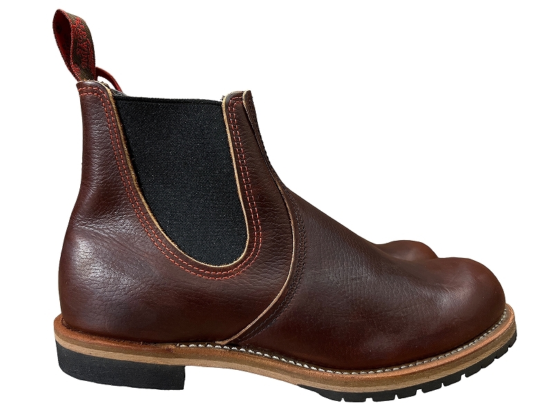 送無 新品 デッドストック品 RED WING レッドウィング 2917 14年製 チェルシー サイドゴア オイルド レザー ランチャー ブーツ 茶 27.0 ①_画像5