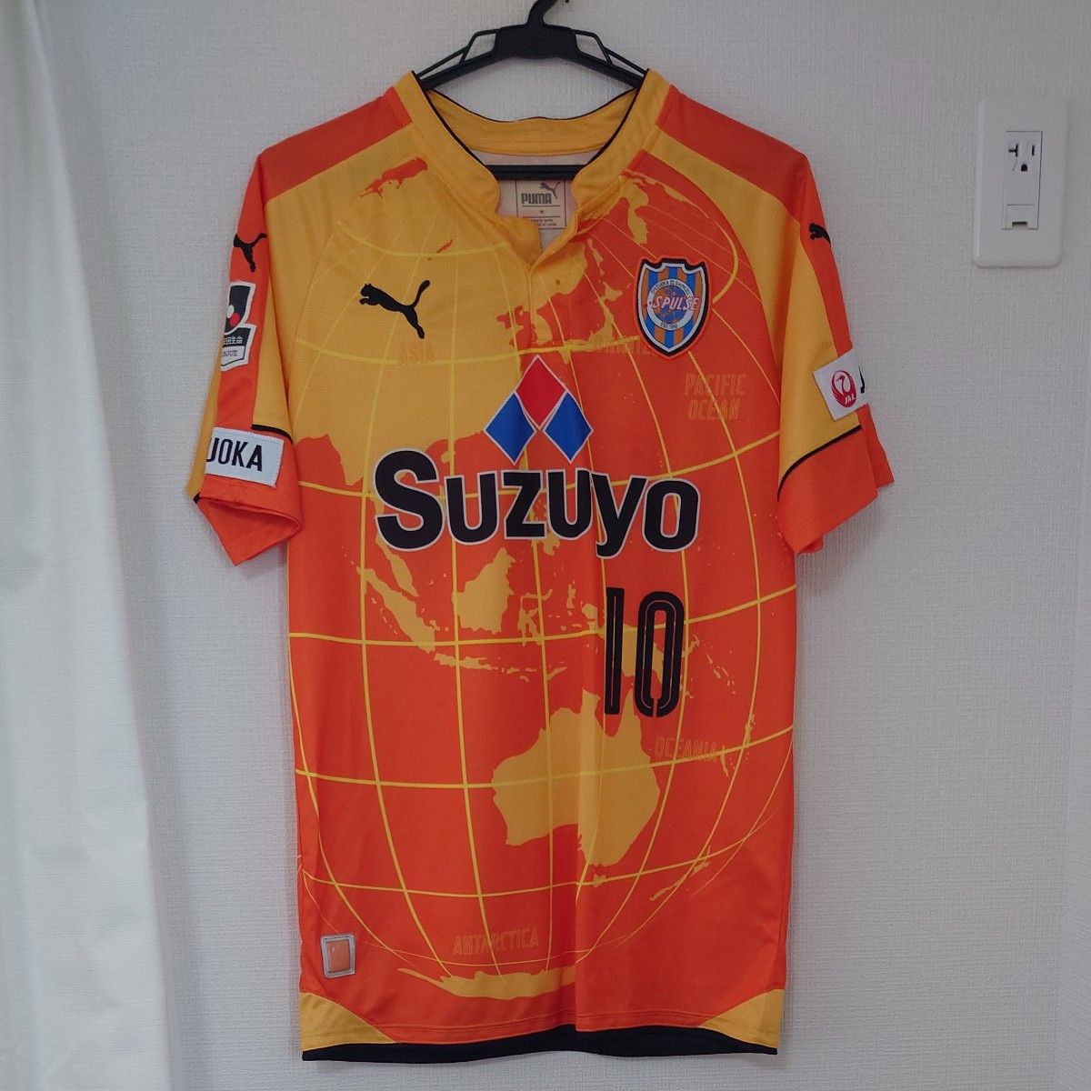 清水エスパルス 2014 アウェイ 10番 大前元紀 ユニフォーム サイン 長袖 清水エスパルス 2014 アウェイ 10番 大前元紀 ユニフォーム