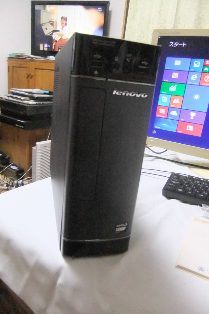 Lenovo H515s/10126 デスクトップPC Windows8.1　64ビット　初期化済　おまけ多数付　モニター　マウス　キーボード　他_画像1