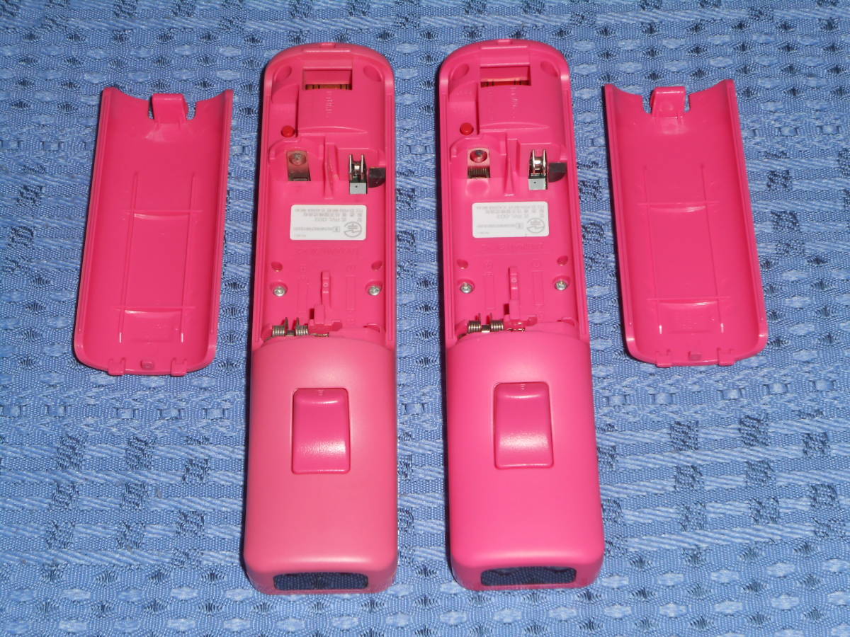 Wiiリモコン２個セット ストラップ付き 桃(pink ピンク) RVL-003 任天堂 Nintendo_画像6