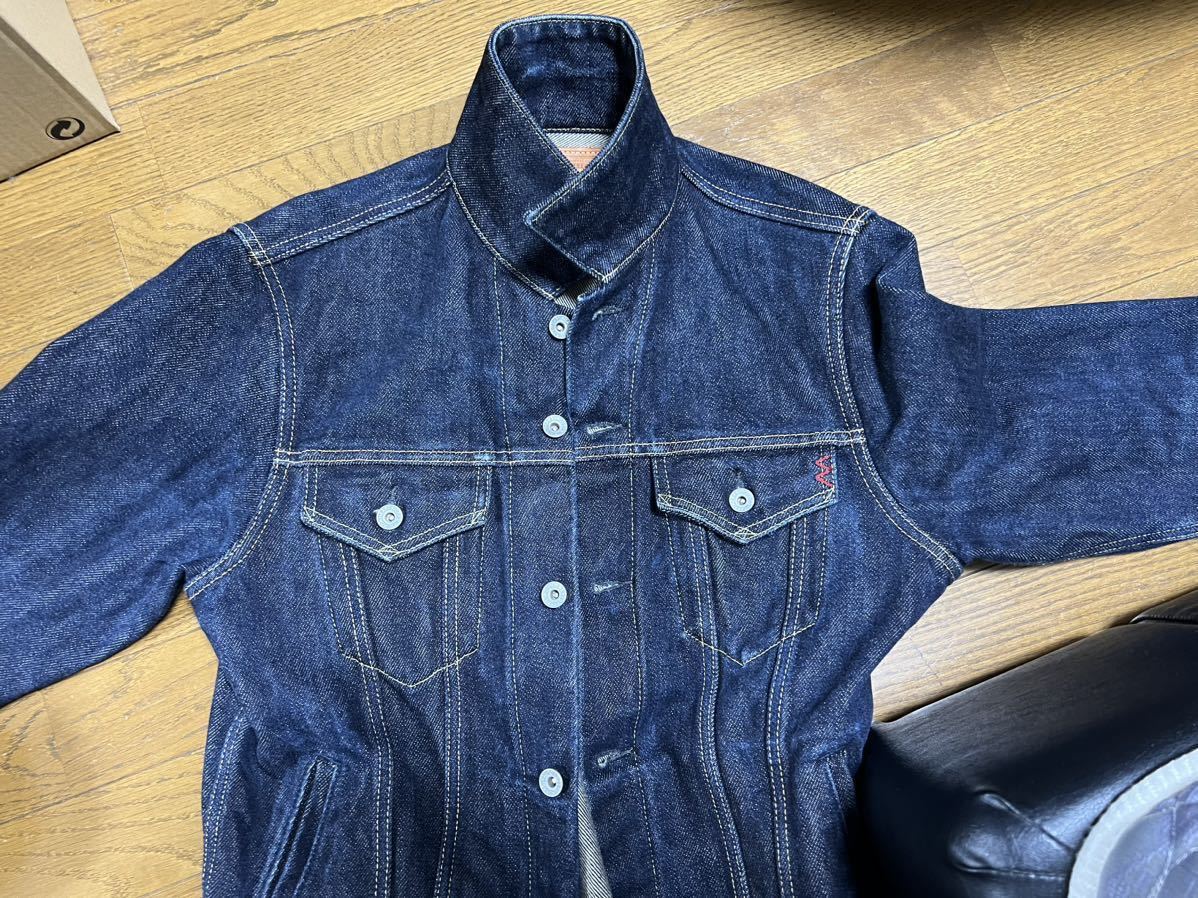 IRON HEART アイアンハート 21oz 42 セルビッチデニム　デニム トラッカージャケット 3rdモデル 526PJ ジェラード 大戦 Jacket ライダース_画像7