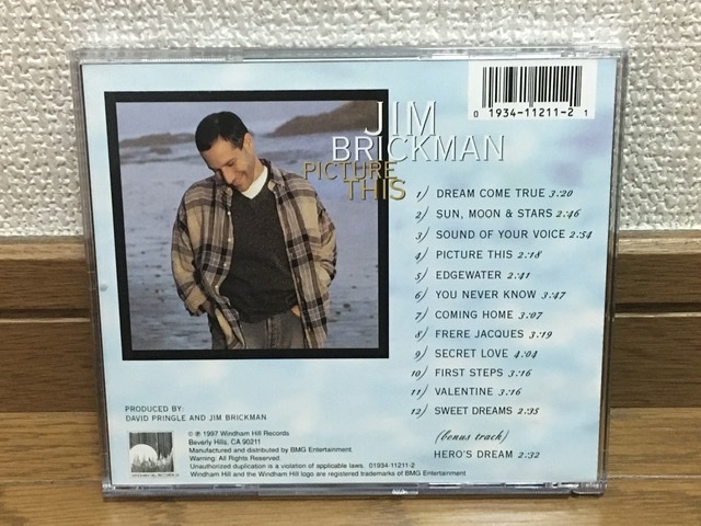 Jim Brickman / Picture This ピアノ スムースジャズ ニューエイジ 傑作 輸入盤(品番:01934112112) 廃盤CD 13曲収録 Martina McBride _画像2