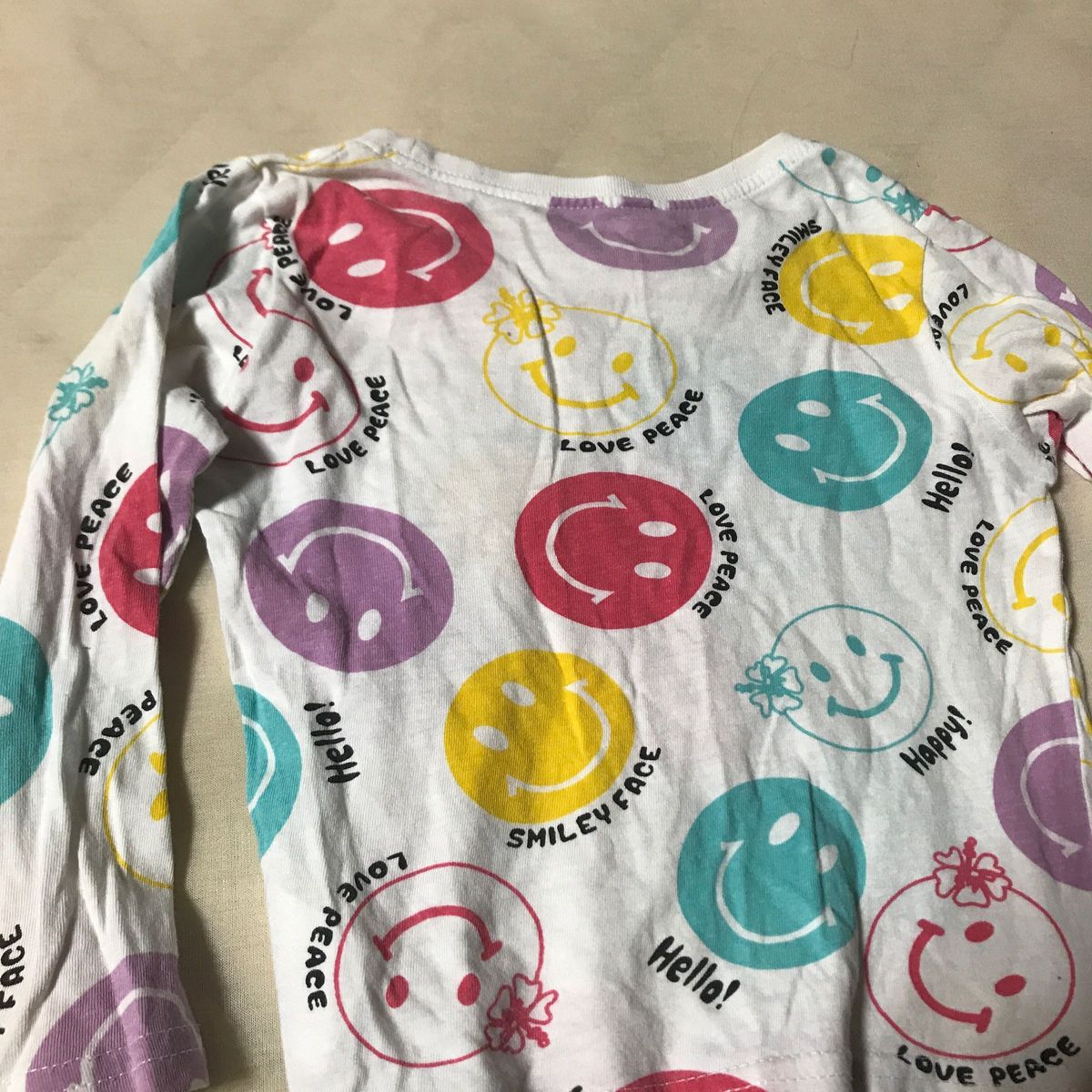 ニコちゃん カラフル ロングTシャツ キッズ90cm