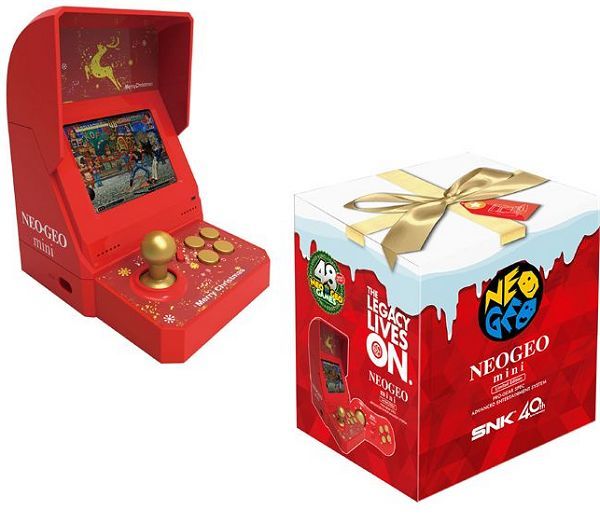 送料無料◆新品未開封★NEOGEO mini Christmas Limited Edition/ネオジオミニ クリスマス限定版 紙袋付き 40周年記念