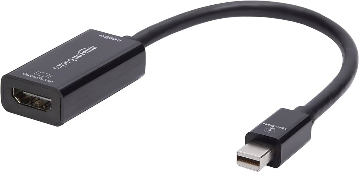 新品未使用 Amazonベーシック ディスプレーアダプター Mini DisplayPort-HDMI用 4k/60Hz　192835002943_画像1
