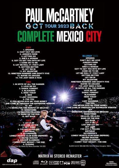 Paul McCartney ポールマッカートニー　Brazil Mexico 5cd2blu_ray Got Back 2023_画像3