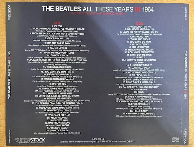 BEATLES / ALL THESE YEARS I～IV 1957～1965 セット 【8CD】_画像4