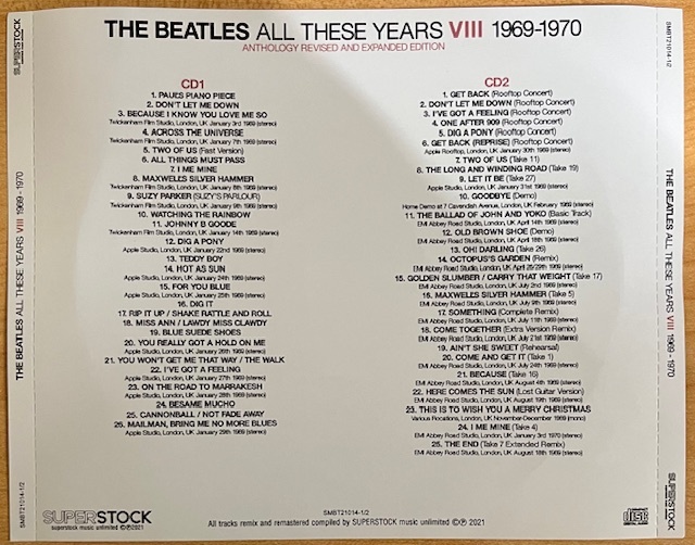 BEATLES / ALL THESE YEARS Ⅴ～Ⅷ 1966～1970 セット 【8CD】_画像5