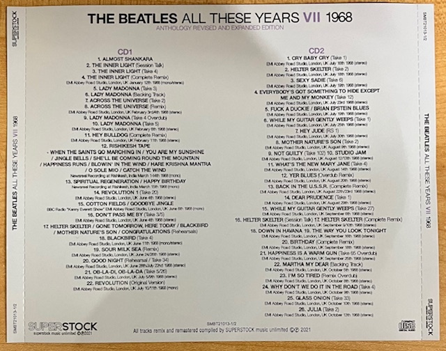 BEATLES / ALL THESE YEARS Ⅴ～Ⅷ 1966～1970 セット 【8CD】_画像4