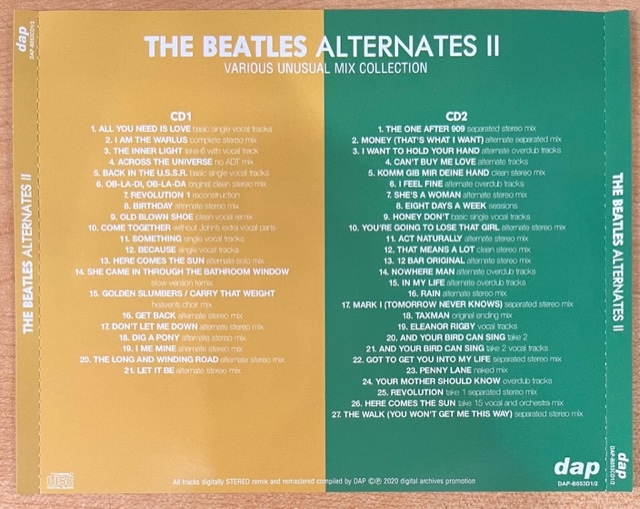 BEATLES 赤盤 ＆ 青盤 + ALTERNATES I ＆ II 4タイトルセット 1962-1966, 1967-1970_画像5