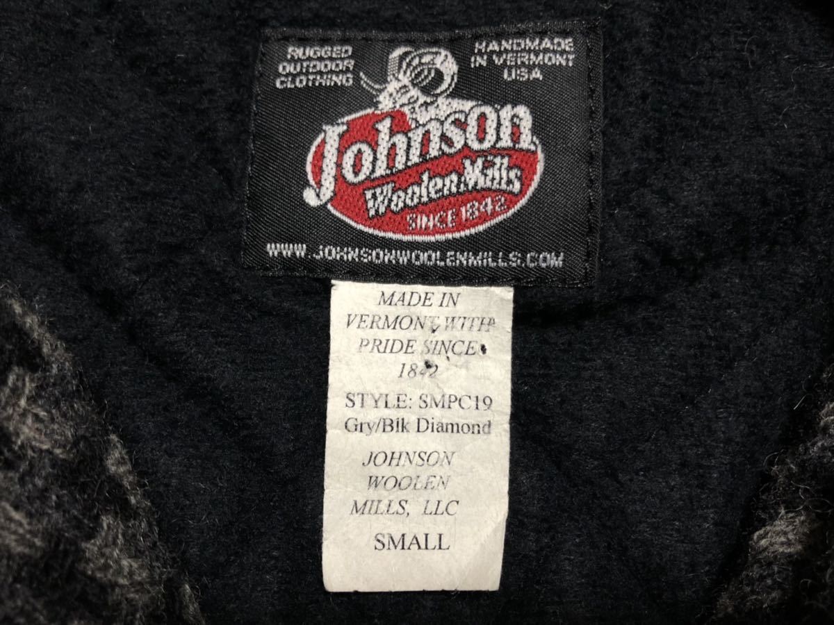 MADE IN USA アメリカ製 Johnson Woolen Mills wool vest ジョンソンウーレンミルズウールPコートsize S_画像2