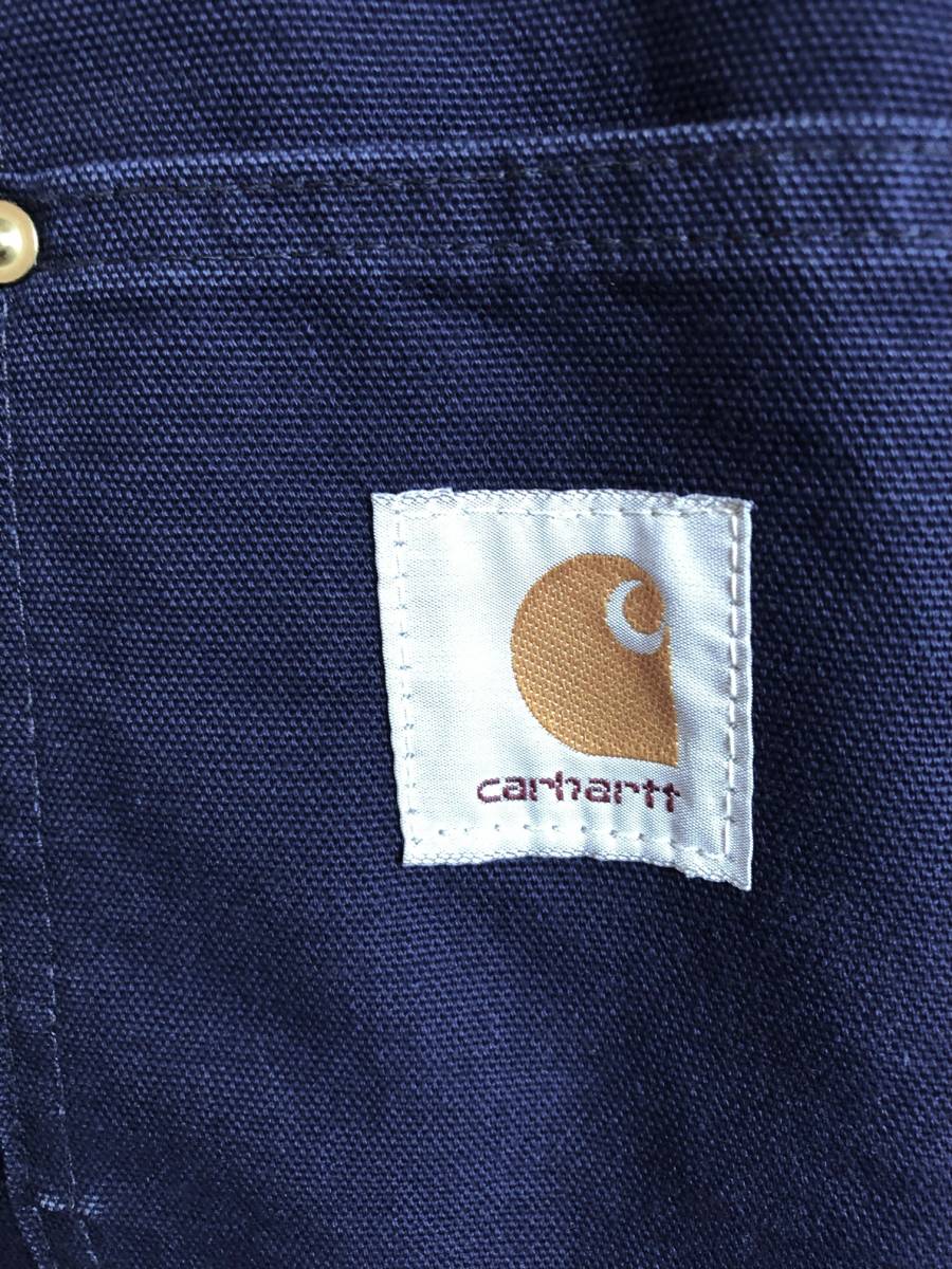 ヴィンテージ古着｜carhartt カーハート｜カバーオール｜裏ブランケット｜M～Lサイズ｜ネイビー｜80s/90s/チョアコート/ダックジャケット_画像7