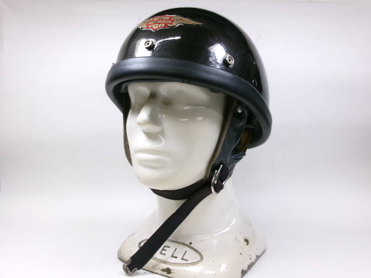 オープンセール 福袋 BUCO 初期!60s GUARDIAN 太 L 目深加工済み ハーフヘルメット オートバイ