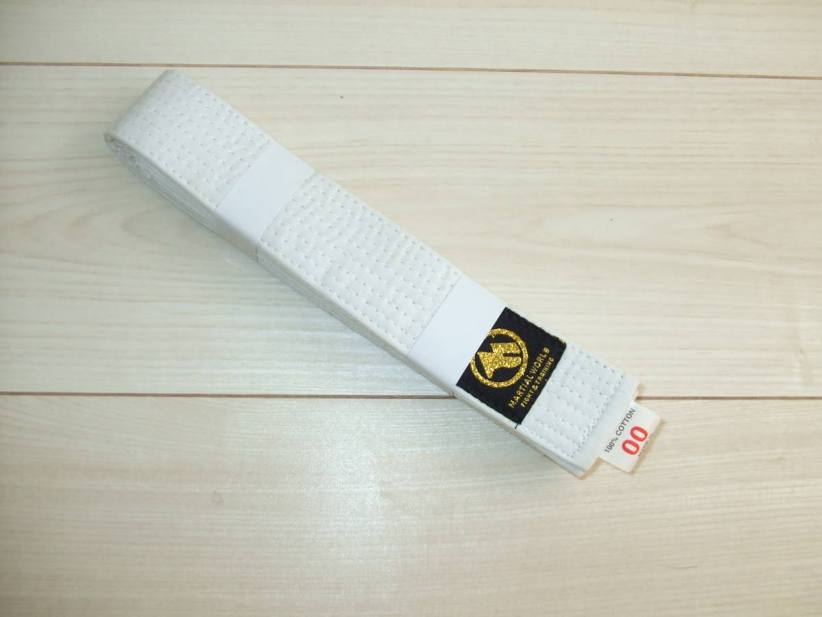 * new goods unused * white obi 00 number karate combative sports 