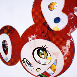 村上隆 ポスター 【And Then × 727 (朱）】 Takashi Murakami / Edition 300 / Signed.の画像1