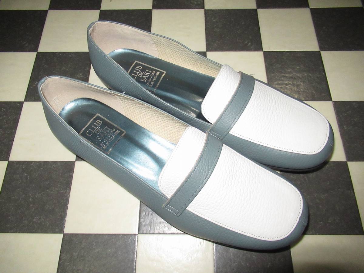 *CLUB DE SAKI* beautiful goods made in Japan natural leather Loafer / driving shoes 26cm large size 