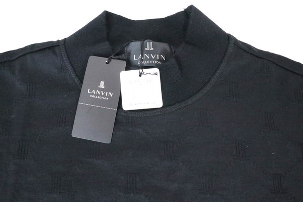 ＊70%OFF 新品 ランバン コレクション LANVIN 長袖 ニット ハイネック ウール 定価30,800(税込)サイズ48(L) ブラック MCT1206A_画像6