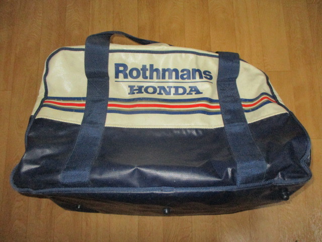  Rothmans * Honda *Rothmans* подлинная вещь * ручная сумка * большой tool рейсинг сумка б/у F1 super GT*f1* жакет 