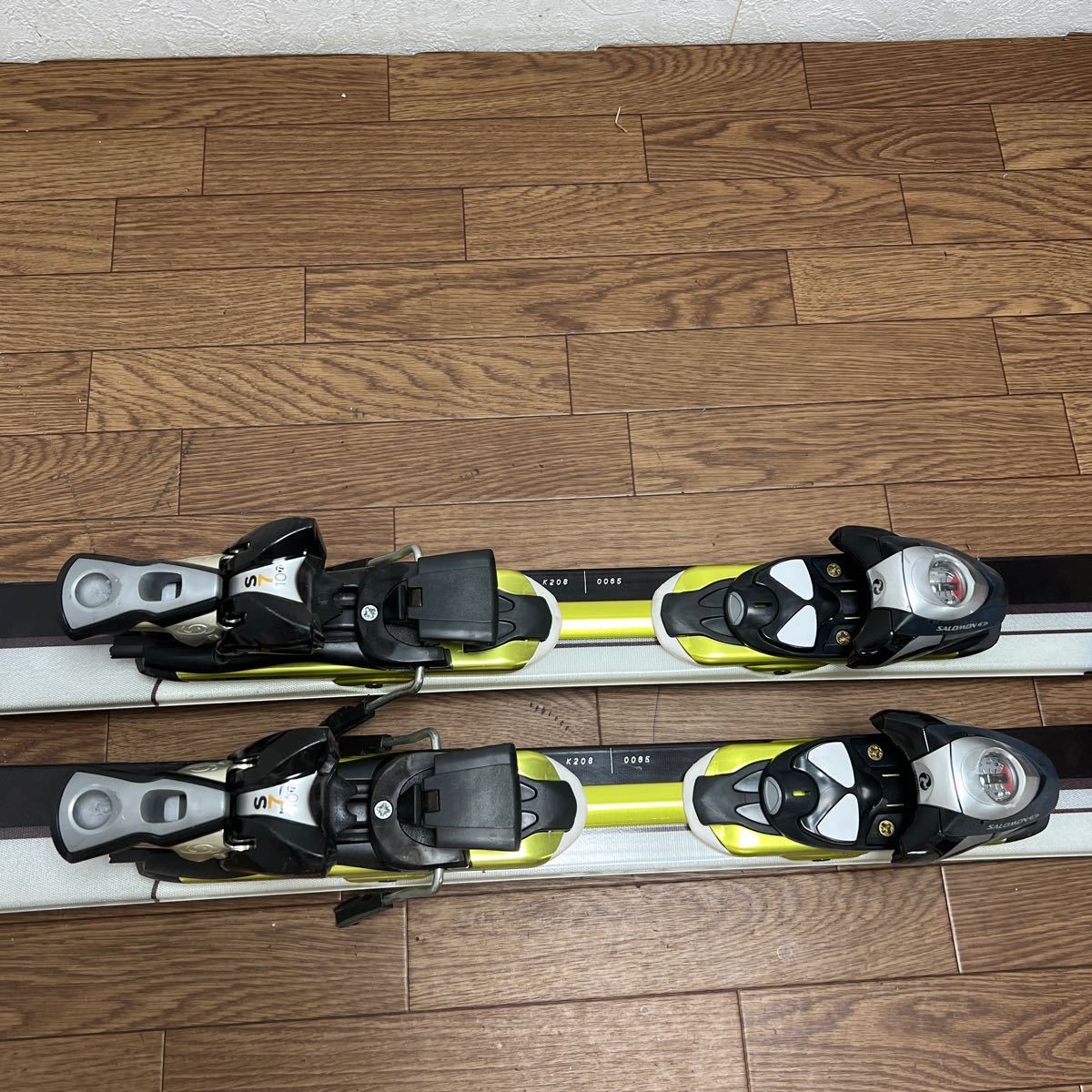 E728★SALOMON スキー板 ストックセット 170cm_画像4