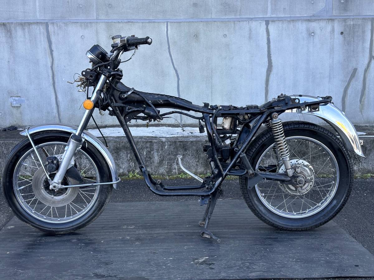 HONDA 希少CB250G 部品取り車!! 書有り 正規打刻 フレーム ホイール サスペンション メーター CB250N CB250T ホンダドリーム セニア_画像6