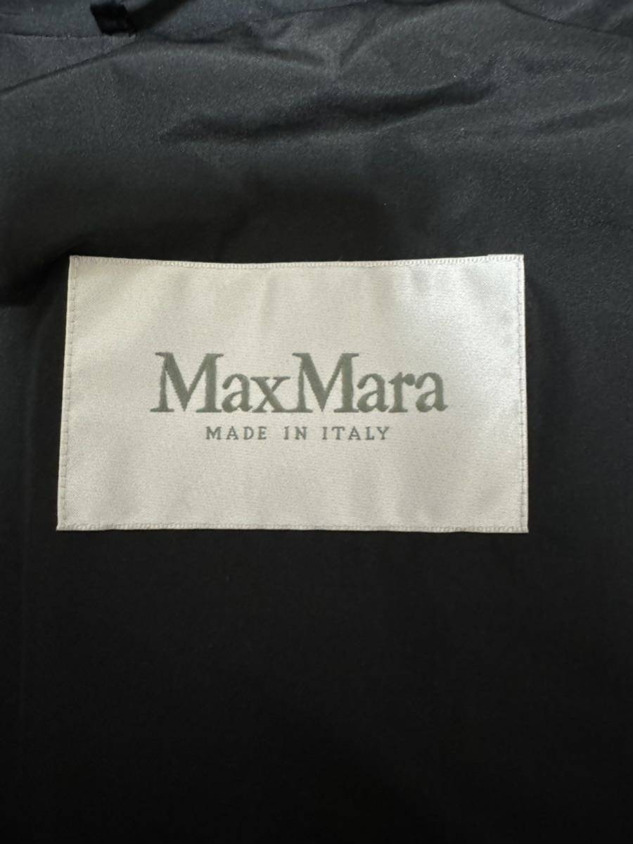 6921 送料無料 Max Mara マックスマーラ コート 薄手 黒 レディース_画像7